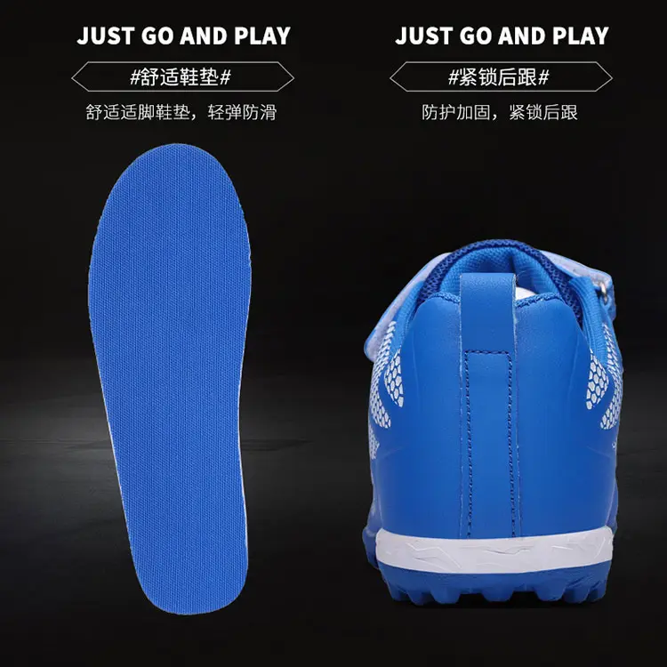 China OEM  ODM Service  Microfiber Leather Waterproof Outdoor Turf Soccer Shoes For Boys Girls